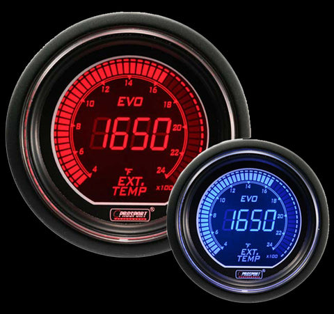 columnpod & evo series digital boost gauge kit-white