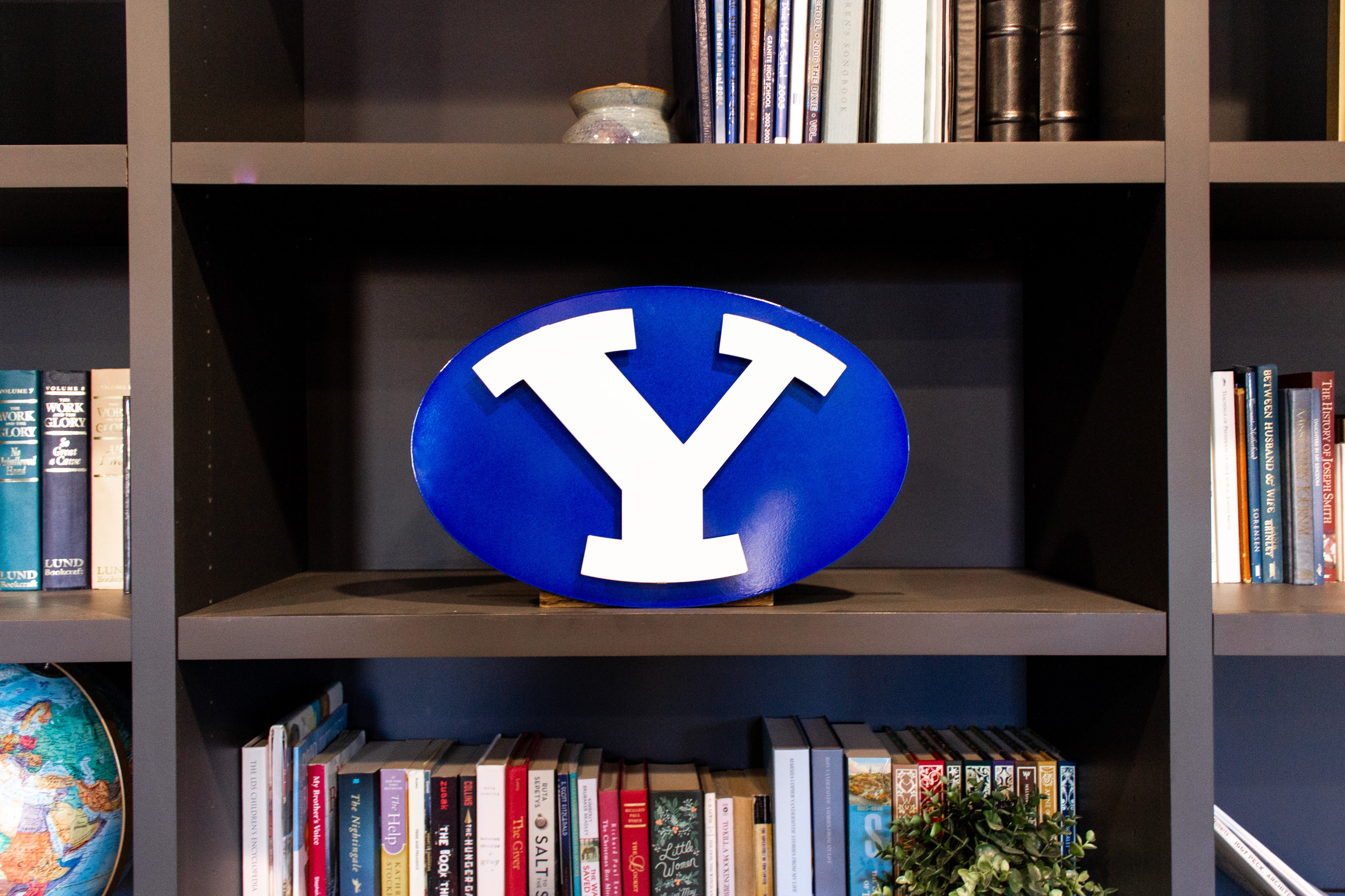 Custom Royal And White Stretch Y Steel Decorative Byu Wall Sign Vandy Creations