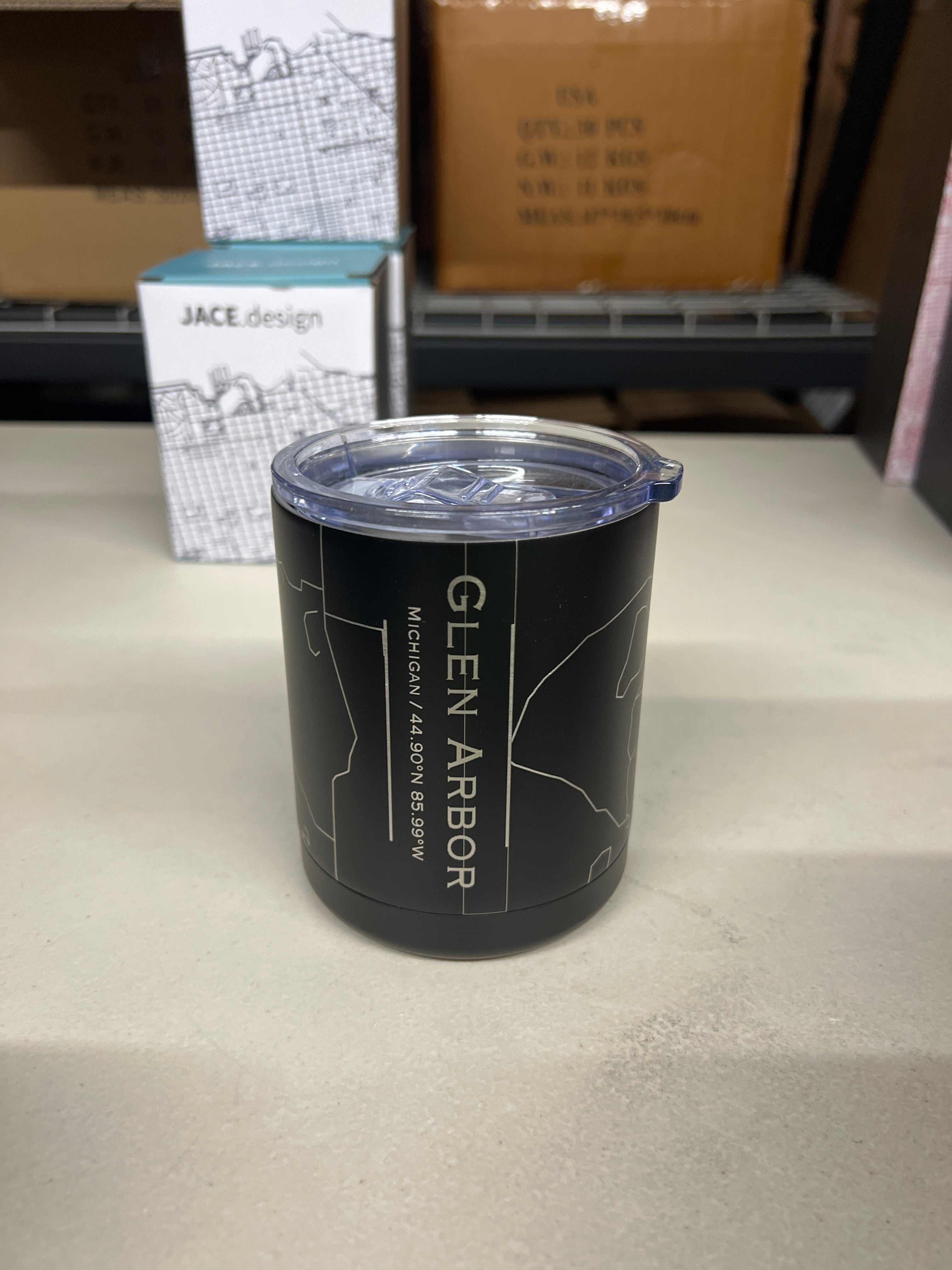 Glen Arbor MI 10oz Cup in Black