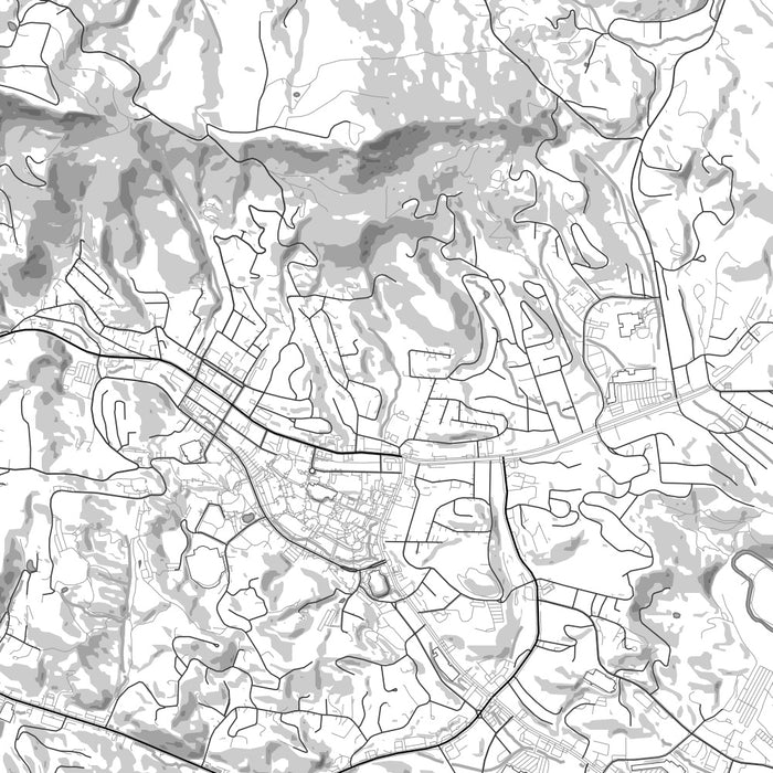 Boone North Carolina Map Print In Classic — Jace Maps 7393