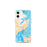 Custom Hampton Virginia Map iPhone 12 mini Phone Case in Watercolor