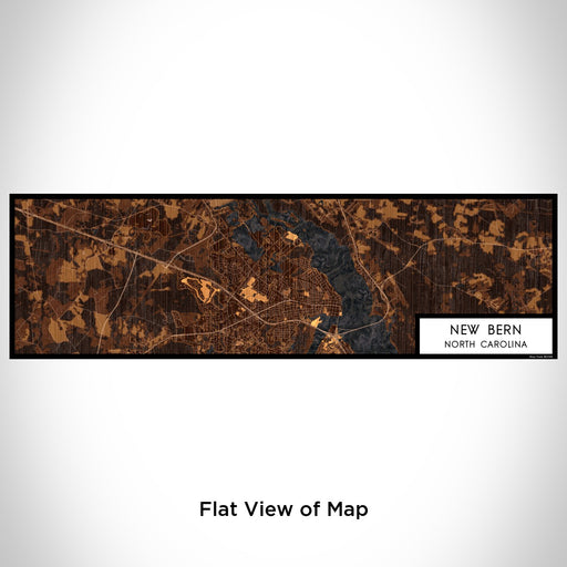 Flat View of Map Custom New Bern North Carolina Map Enamel Mug in Ember