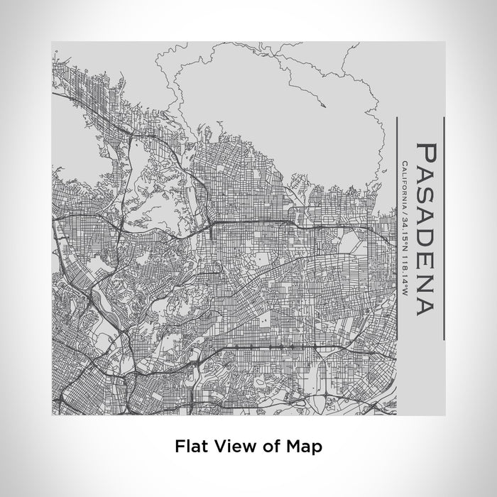 pasadena black and white map