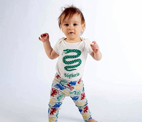 maïs Christchurch uitbarsting Harry Potter Slytherin Baby Clothes Combo Onesie Infant Apparel-24Mont –  New England Mischief