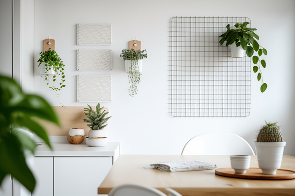 wire mesh wall hanger planter