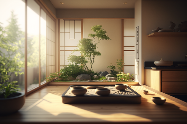 Indoor zen garden (Fukinsei)