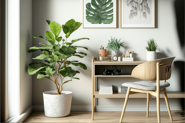 furniture with plants