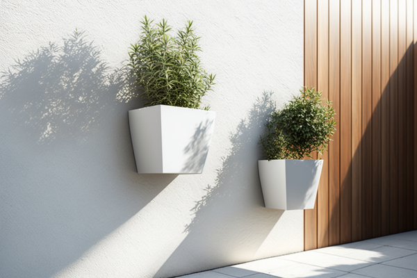 vertical space, wall-mounted planters