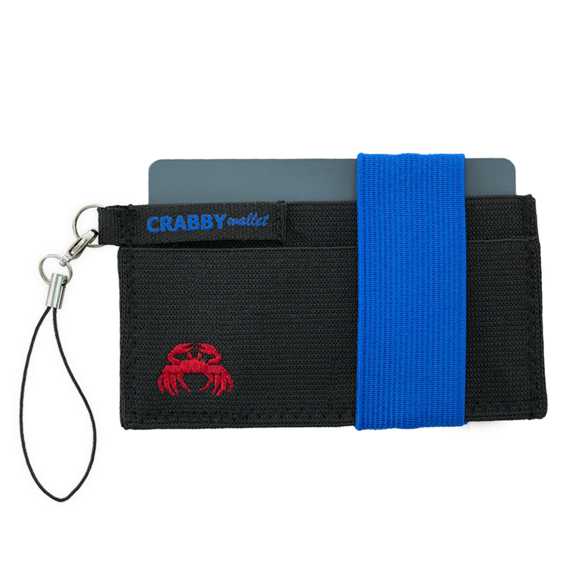 Elastic Crabby Wallet - Blue – Crabby Gear