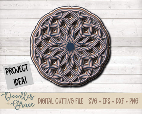 Free Free 315 3D Flower Mandala Svg SVG PNG EPS DXF File