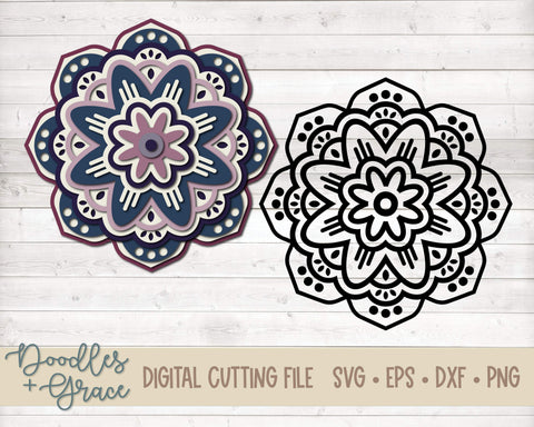 Free Free 230 3D Flower Mandala Svg SVG PNG EPS DXF File