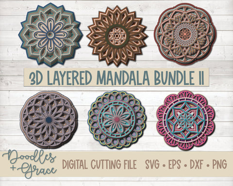 Download Mandalas Layered Svgs Doodles And Grace