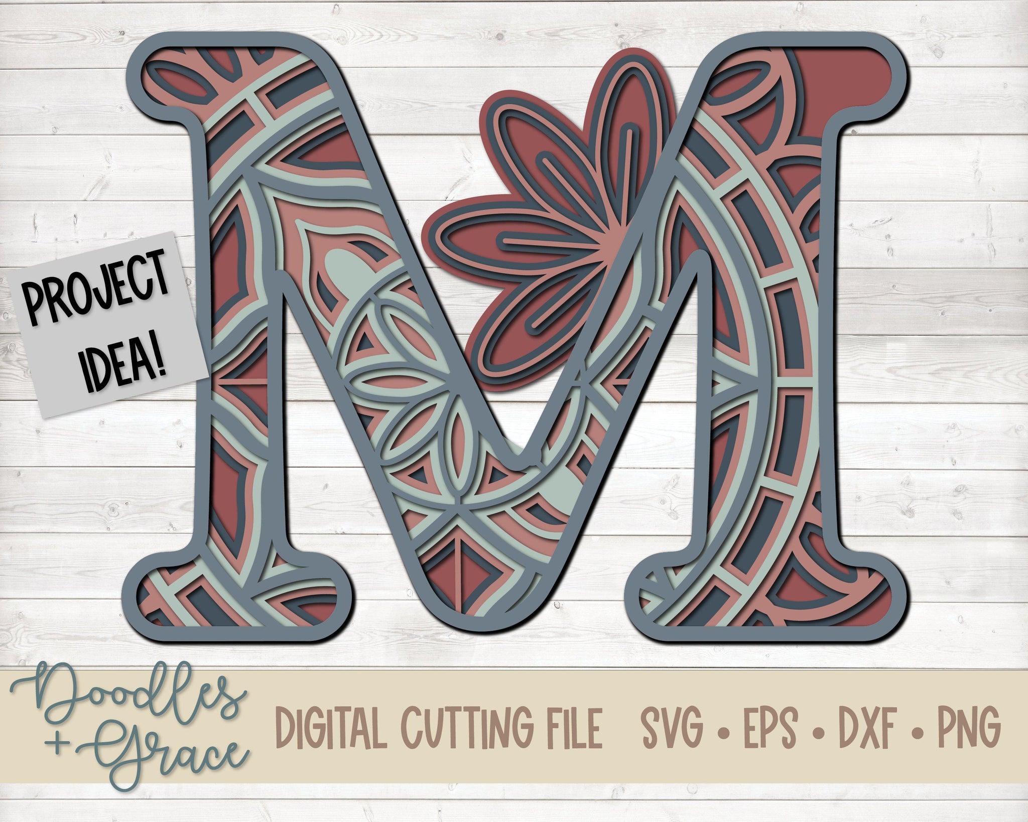 Free Free 99 Cricut Mandala Letters SVG PNG EPS DXF File
