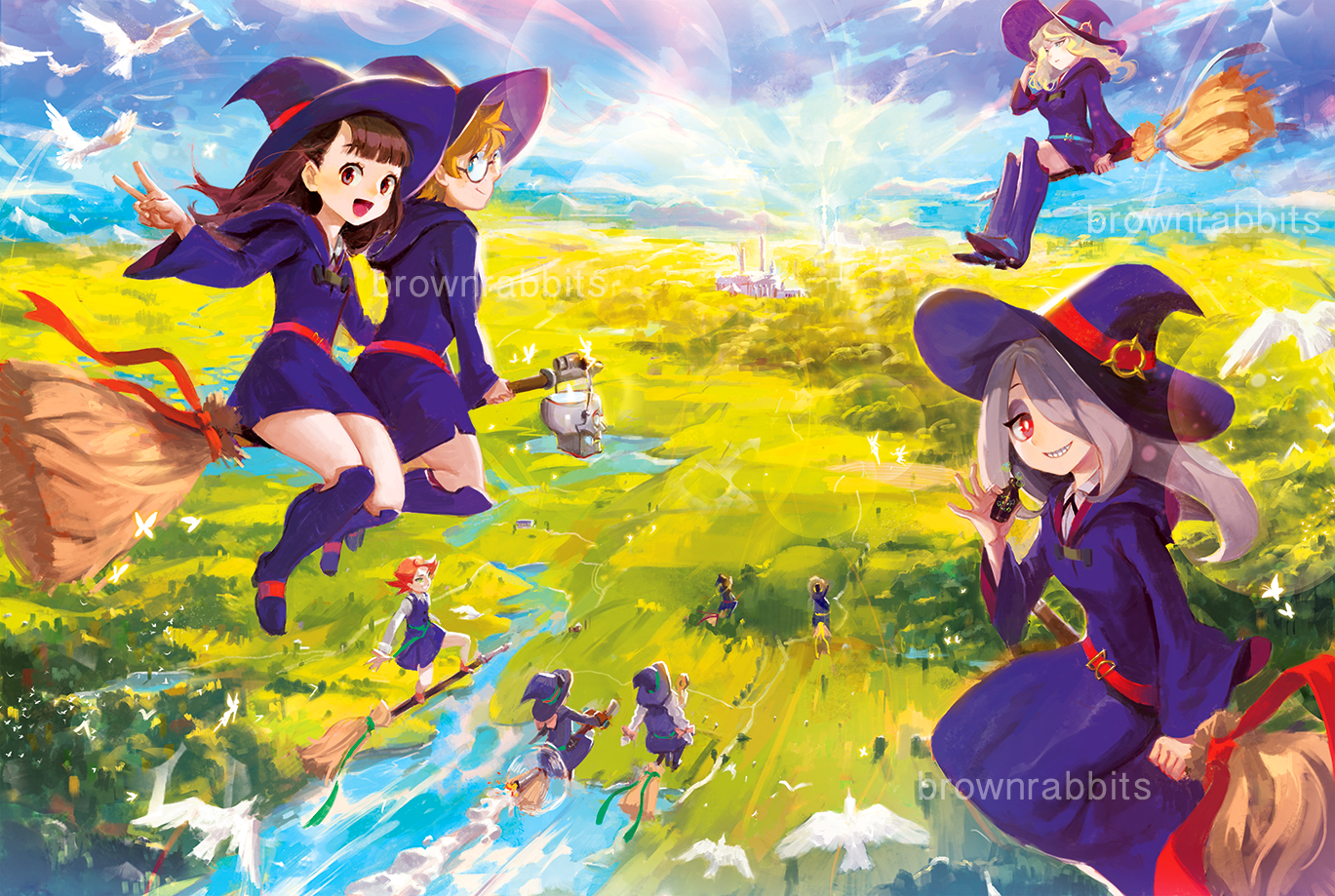 Little Witch Academia Poster リトルウィッチアカデミア Brownrabbits