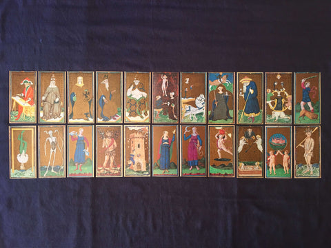 Visconti major arcana tarot cards
