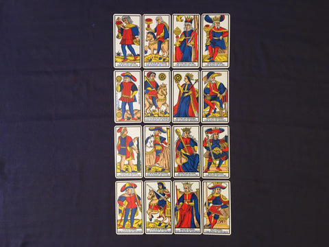 Marseille tarot court cards