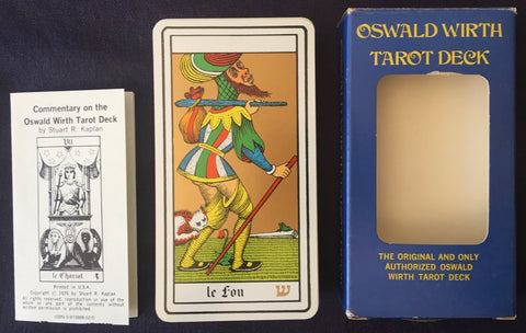 The Oswald Wirth Deck Box, Stack of Cards and Little White Book