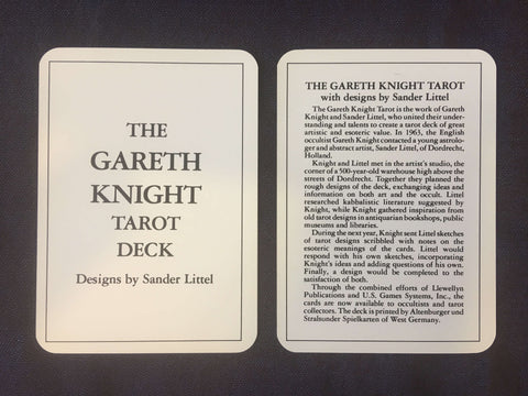 Gareth Knight instruction cards