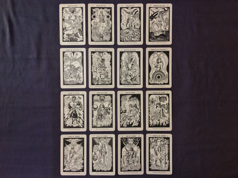 Hermetic Tarot Court Cards