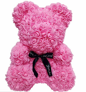 ours en rose 40 cm