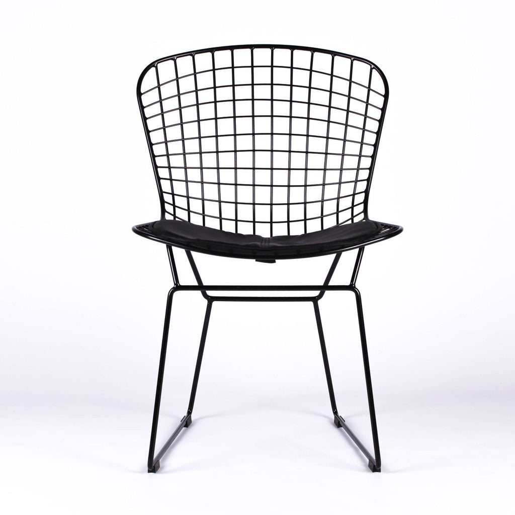 replica harry bertoia wire side chair  blackblack