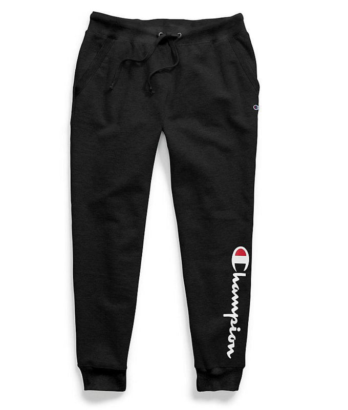 womens black fleece joggers