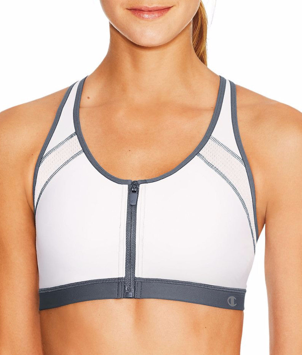 champion sports bras zipper front