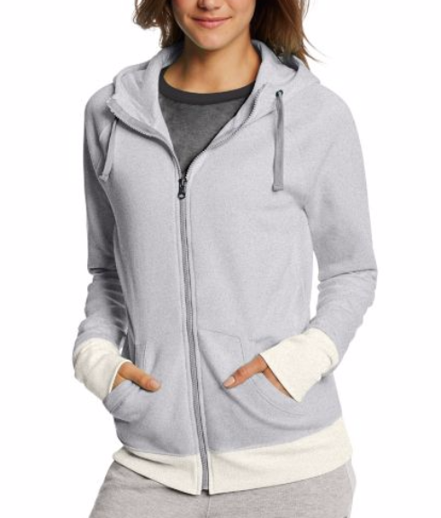 women's fleece full zip hoodie