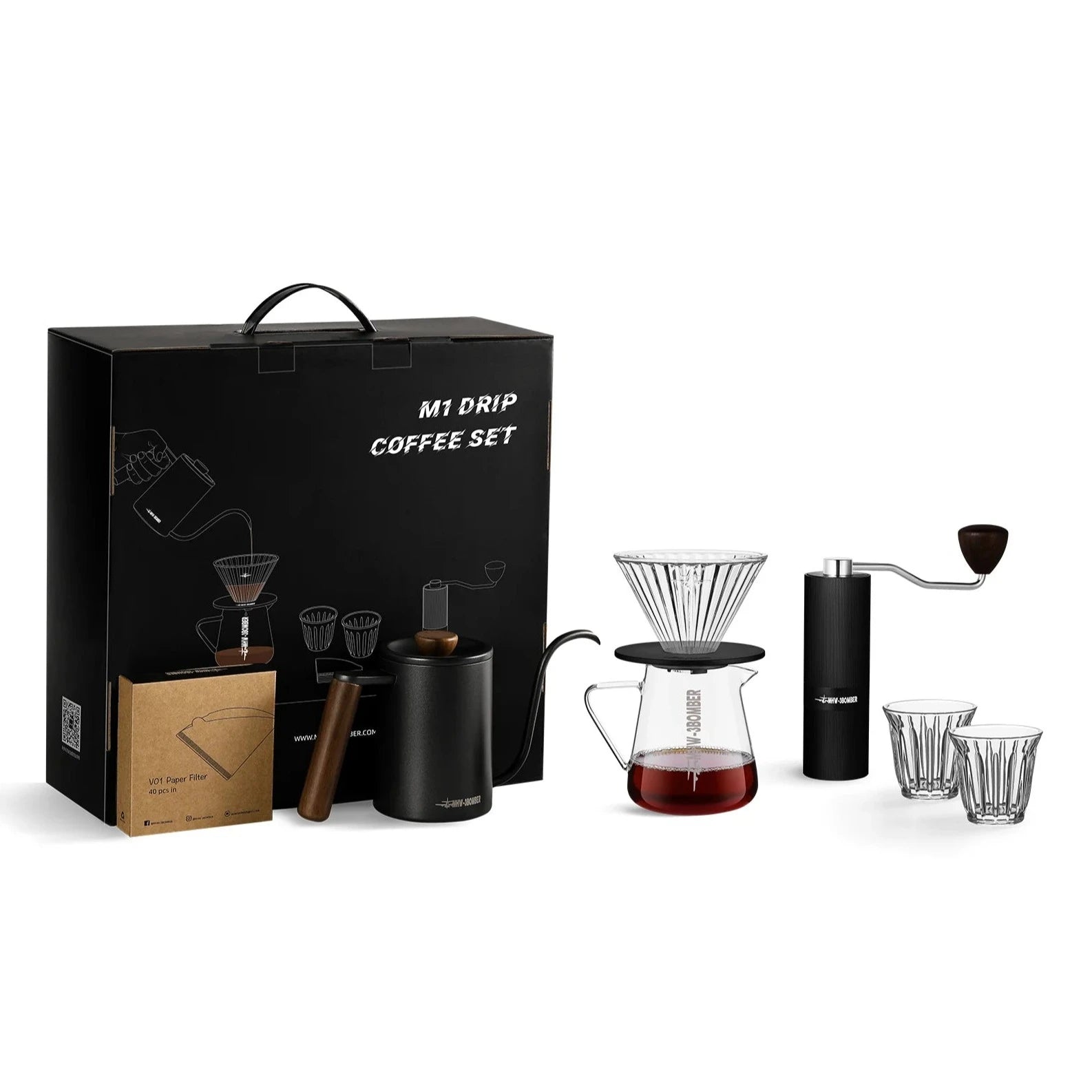 Product image for 3BOMBER - M1 Drip Coffee Set Black No. 1