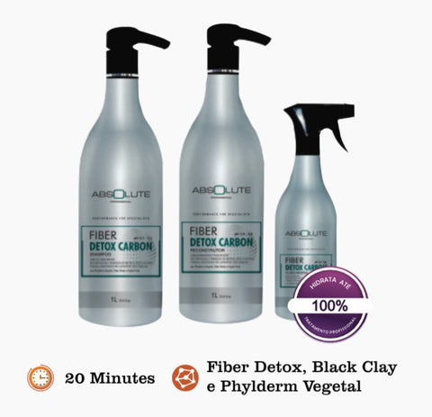 A Fiber SALON hair damaged – P Carbon Detox SUPPLY & repair (Home Care)