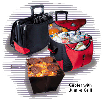 FX-54 Wheeled Collapsable Jumbo Grilln Chill Combo - Out Of Stock