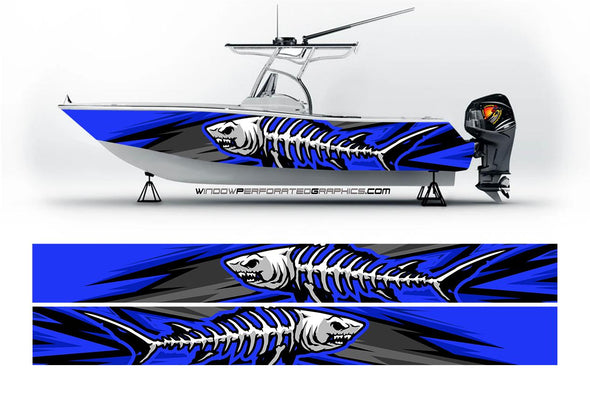Purple, Blue & Black Marlin Fish Modern Lines Graphic Boat Vinyl Wrap Fishing  Pontoon Sportsman Tenders Watercraft Etc.. Boat Wrap Decal -  Canada