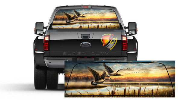 VERMON Pike Hunter Fishing Hood Tailgate Side Window Decal Car Truck Sticker  Decoration 