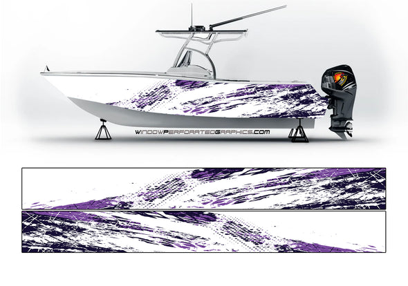 Abstract Purple Shark Graphic Boat Vinyl Wrap Fishing Bass Pontoon Spo – We  Print Vinyl Wraps