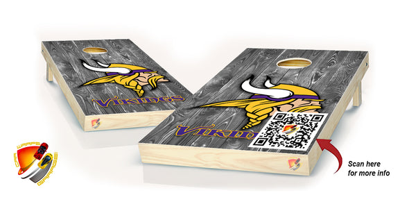 Minnesota Vikings Cornhole Set of 6 Vinyl Decals Stickers Bean Bag