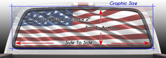 American Flag Camouflage Black and White  Rear Window Graphic Decal