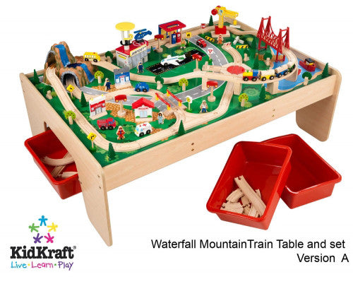 kidkraft wooden train table