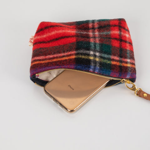 Up-cycled Blanket Clutch. A little purse made by using Vintage Blankets.