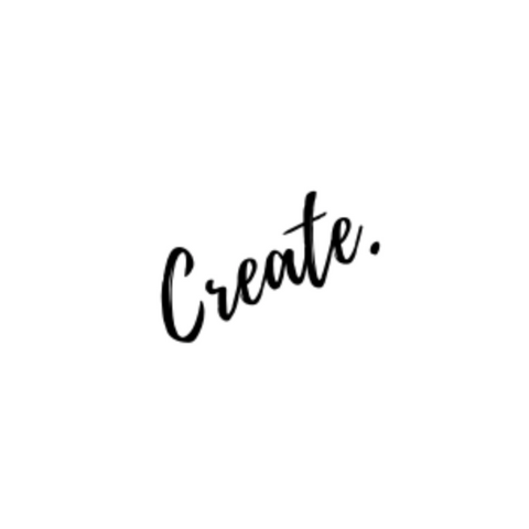 create. my word for 2021