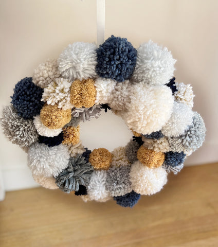 pompom wreath - custom