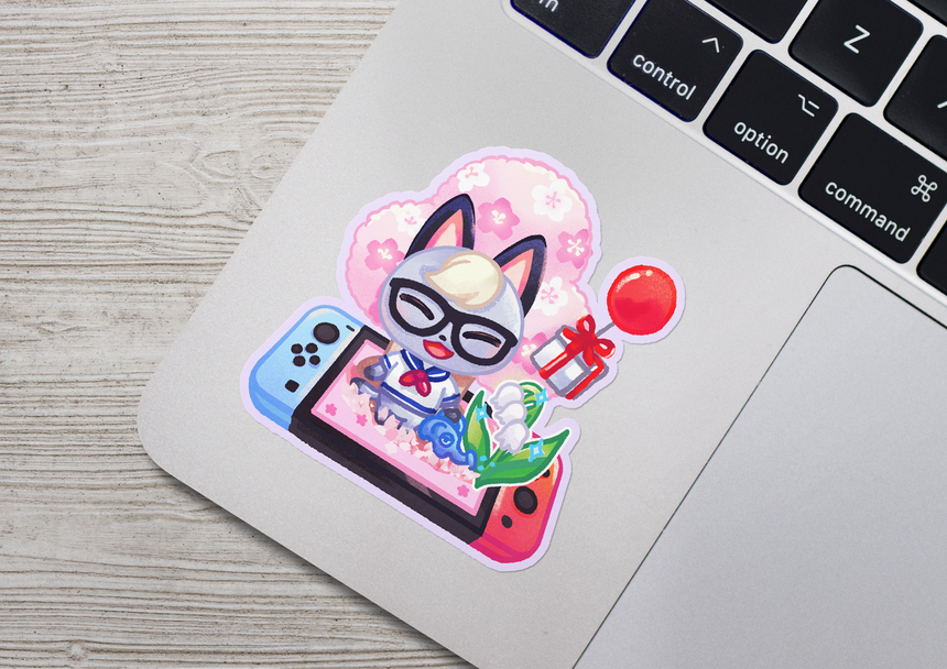 Raymond Animal Crossing 3 Sticker Nintendo Switch Acnh Mushimoo