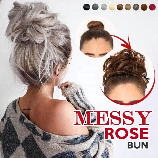 Download Messy Bun Hair Scrunchie - ModernIndigo