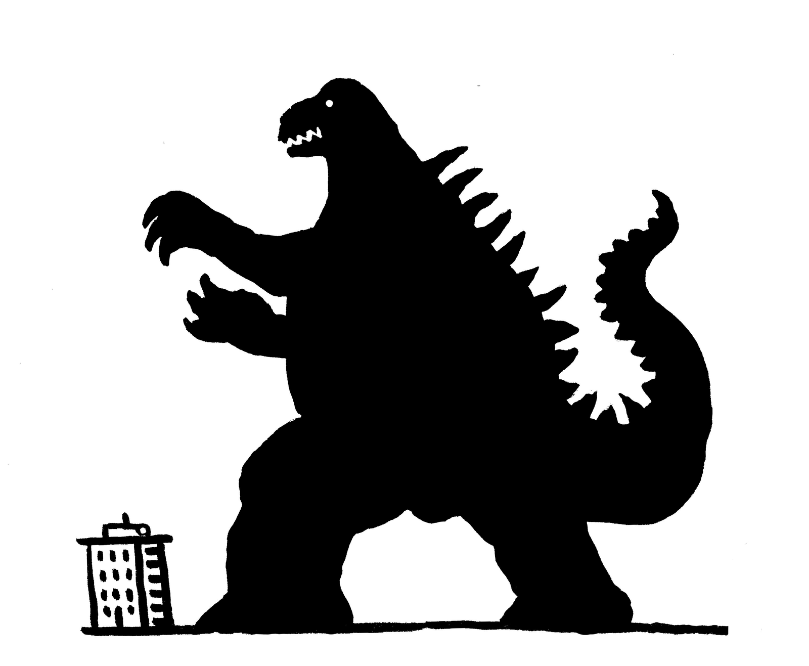 godzilla 2022 silhouette