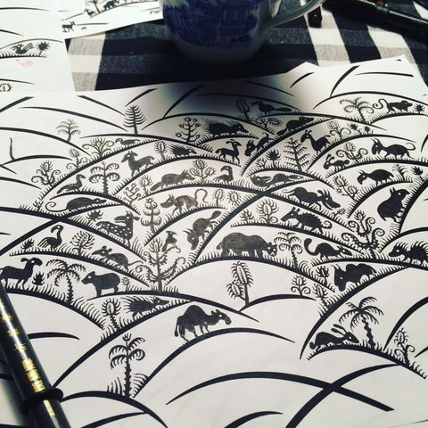 Drawing the pattern