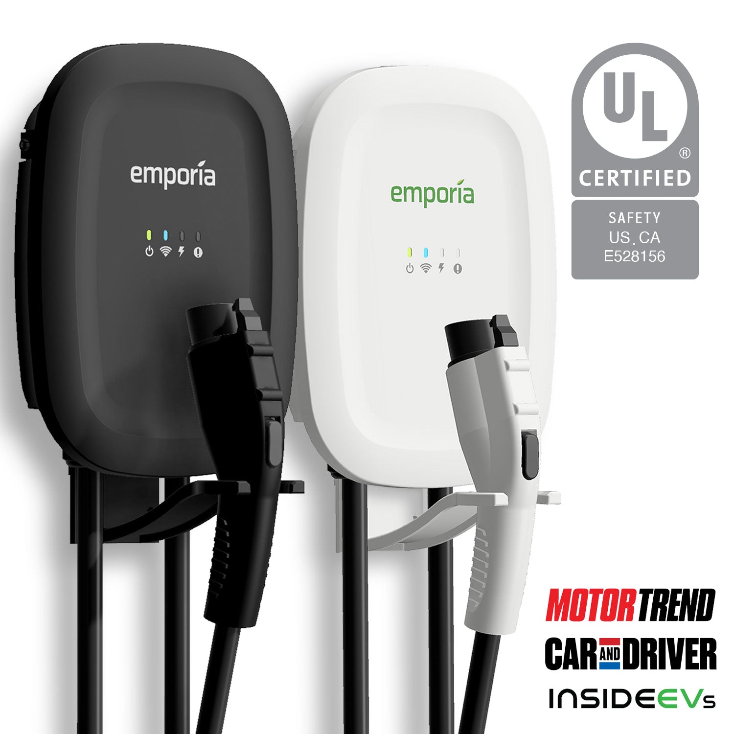Smart Home EV Charger UL Listed | 48 Amp | 24' Cable | 22