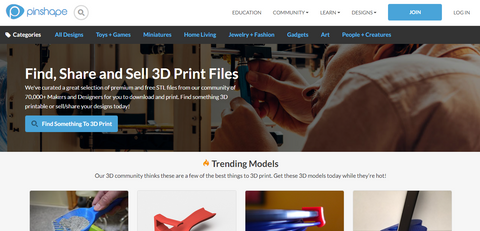 Best Free STL Site - Pinshape