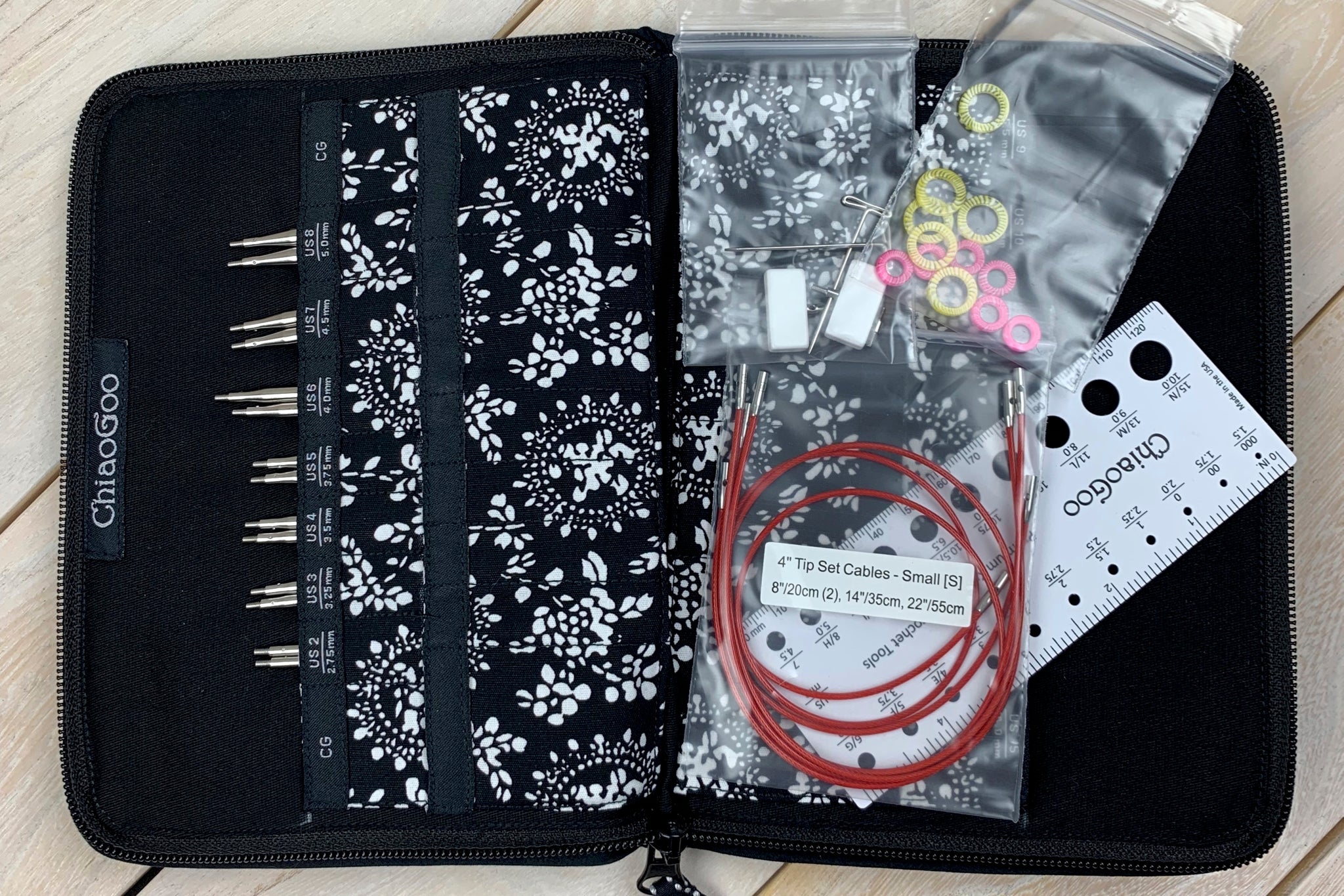 Interchangeable Knitting Needle Set Metal, Includes 13 Circular Knitting  Needles Notions Zip Case, Circular Knitting Gift for Knitter 