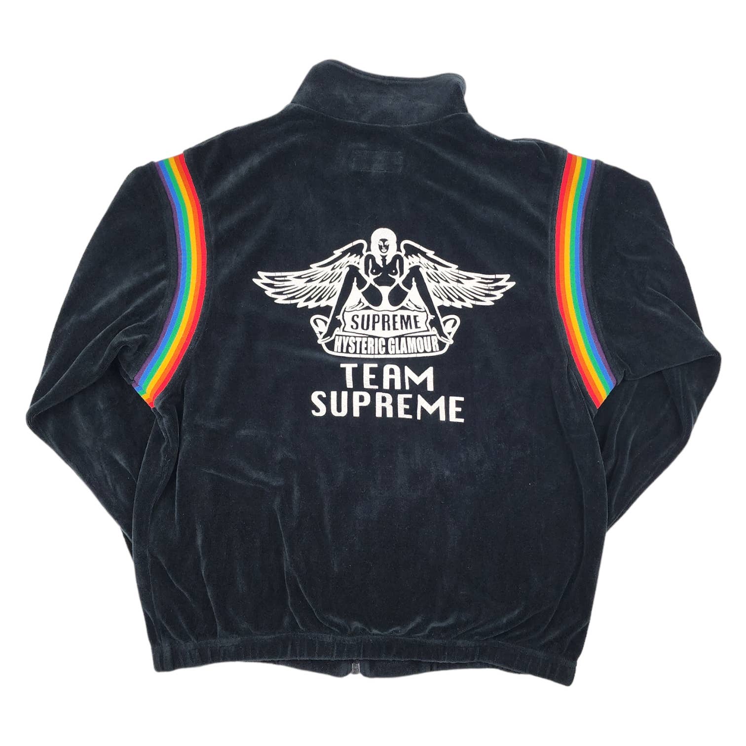 Supreme x Hysteric Glamour Track Jacket Velour BLACK Vintage
