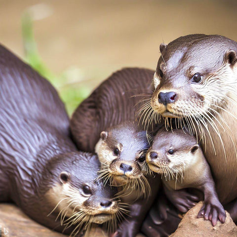 Loutre mignonne de bébé