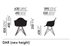 Eames DAR Chair Seat Upholstery